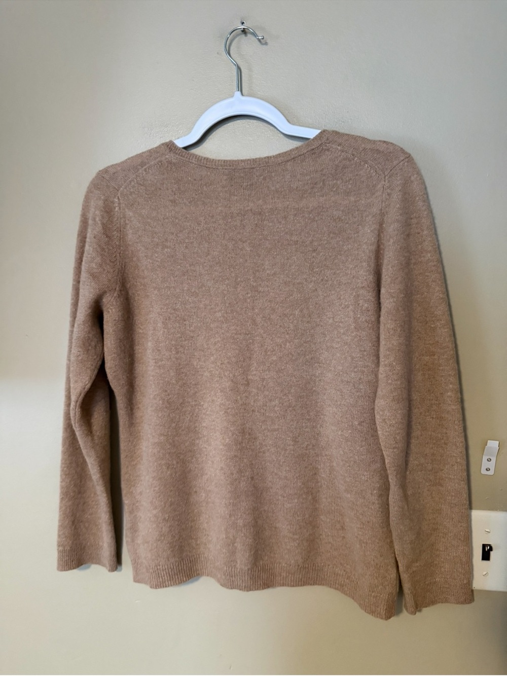 Charter Club Cashmere Classic Camel Crewneck Sweater - Picture 4 of 6
